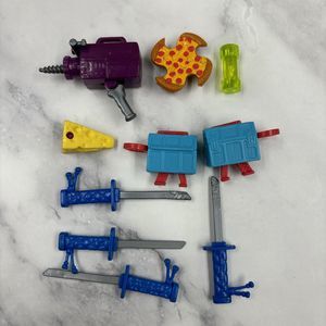 TMNT Mutant Mutation Accessories Lot Swords, Ooze, Weapons Playmates